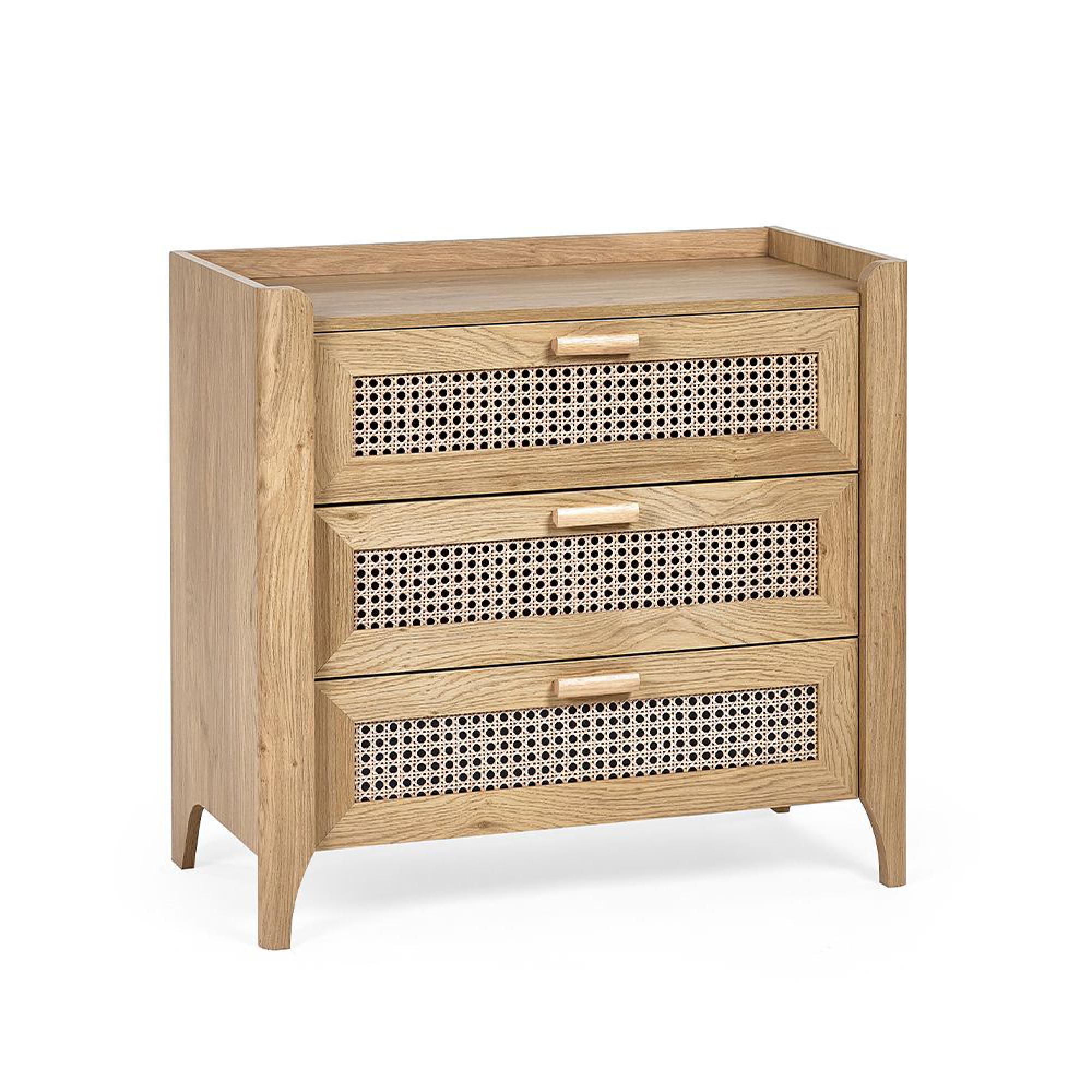 Sydney Chest of Drawers - 3 Drawer - Small - Faux Rattan