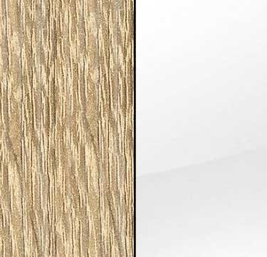 Sonoma Oak Carcase with Glass White Front and Carcase Color Short Handle A560D