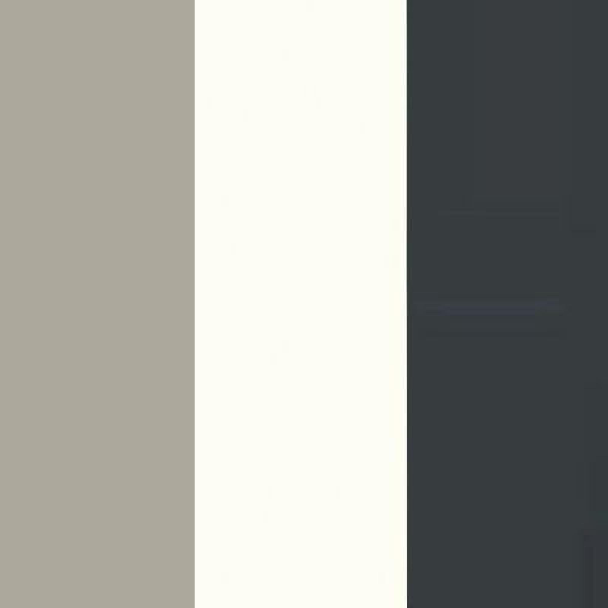 Pebble Grey Carcase with White Front and Slate Handle 953