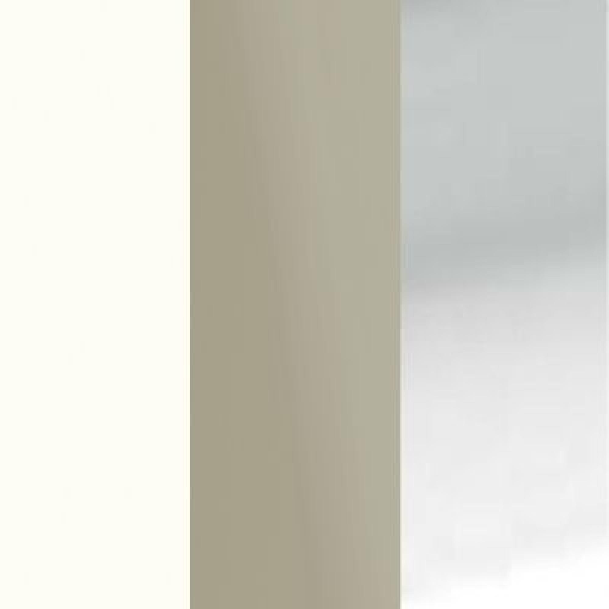 White Carcase with Pebble Grey Glass Front and Chrome Handle 056