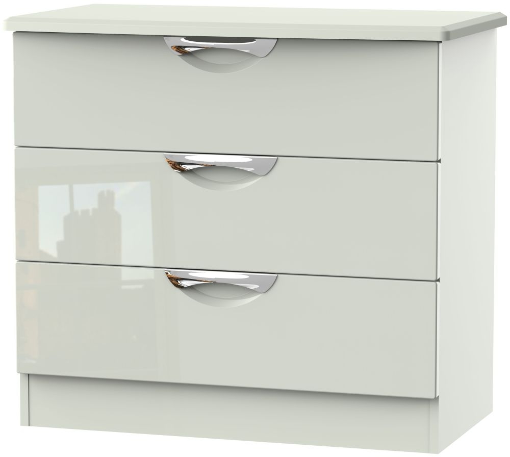 Camden 3 Drawer Chest - High Gloss Kaschmir