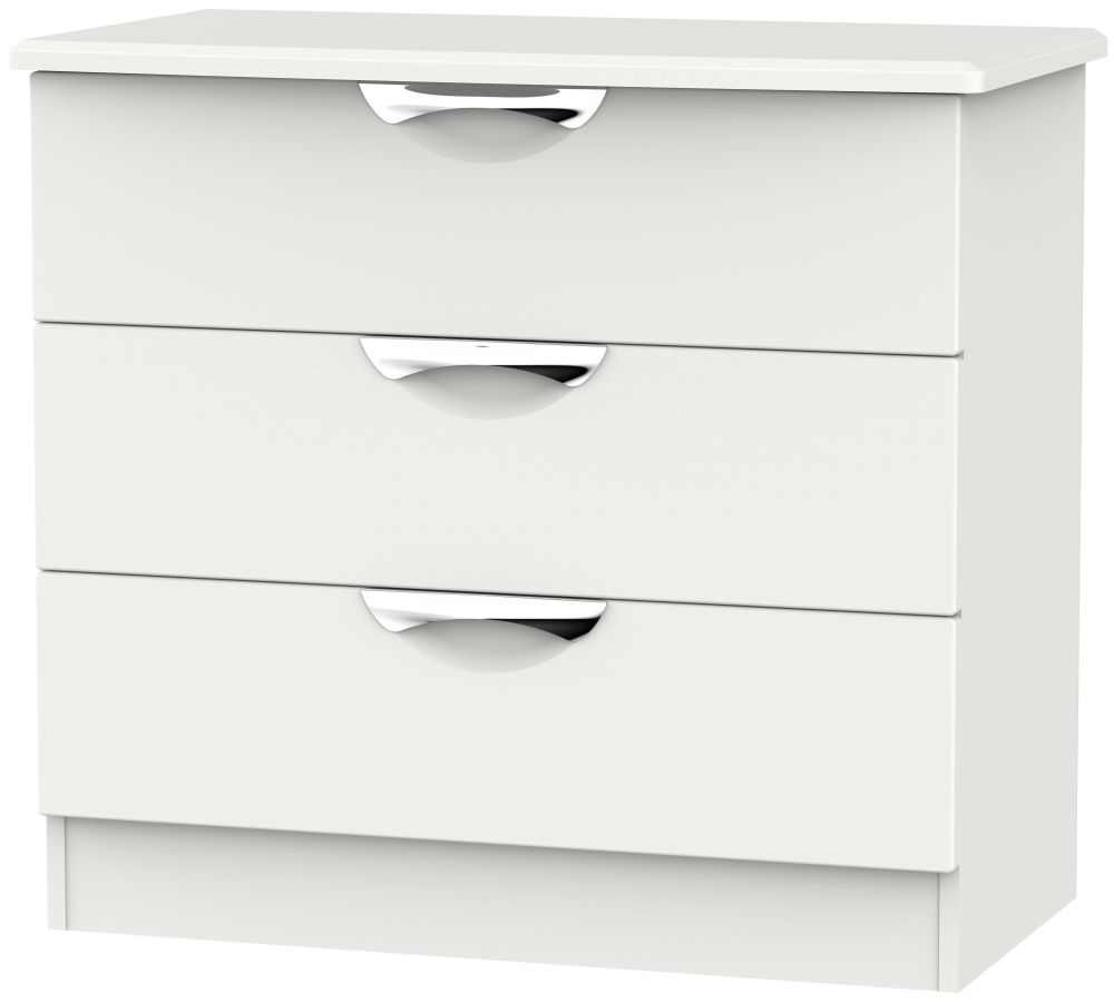 Camden 3 Drawer Chest - Light Grey
