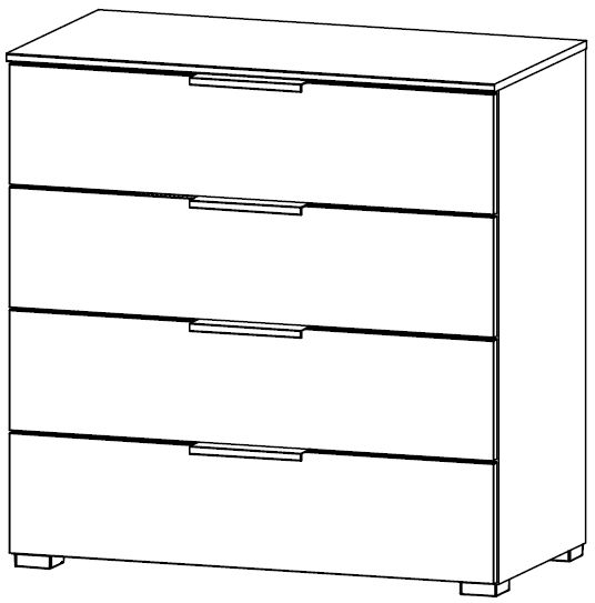 6D26 : 4 Drawer Wide Chest - Assembled