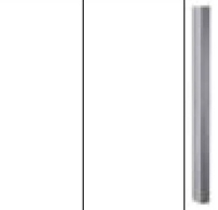 Alpine White Carcase and Front with Chrome Color Handle A010K