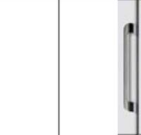 Alpine White Carcase and Front with Chrome Color Handle A010B