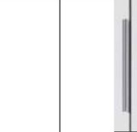 Alpine White Carcase and Front with Chrome Color Handle A010G