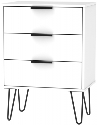 White Matt with Hairpin Legs