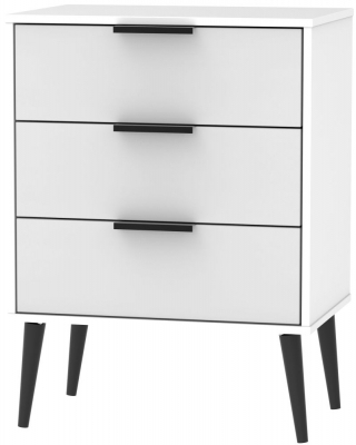 Grey Matt Front with White Base Unit with Wooden Legs