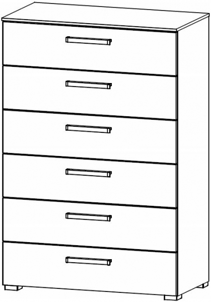7D14 : 6 Drawer Wide Chest