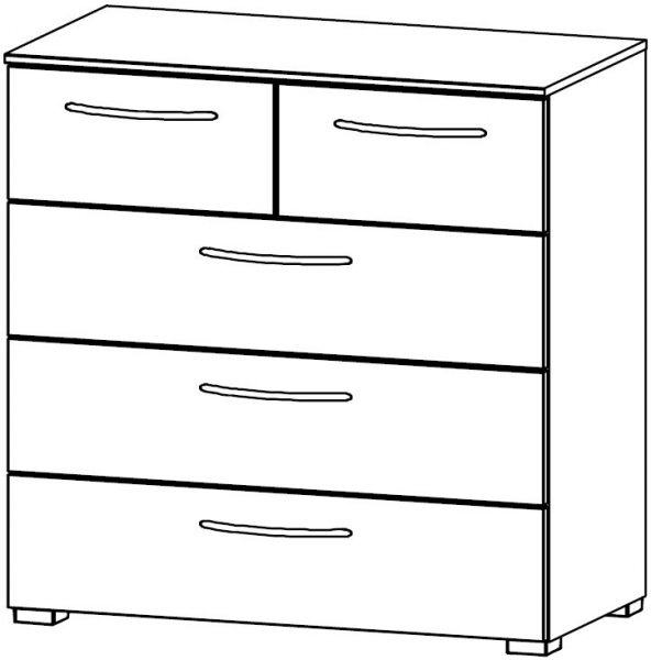 6D45 : 5 Drawer Chest - Assembled