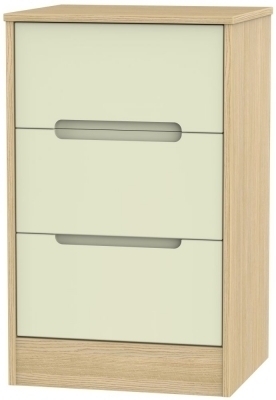 Cream Front and Light Oak Base Unit