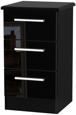 Black High Gloss Front and Black Base Unit