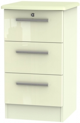 Cream High Gloss Front and Cream Matt Base Unit