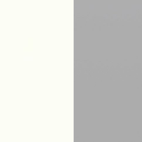 Matt White Front with Matt Grey Base