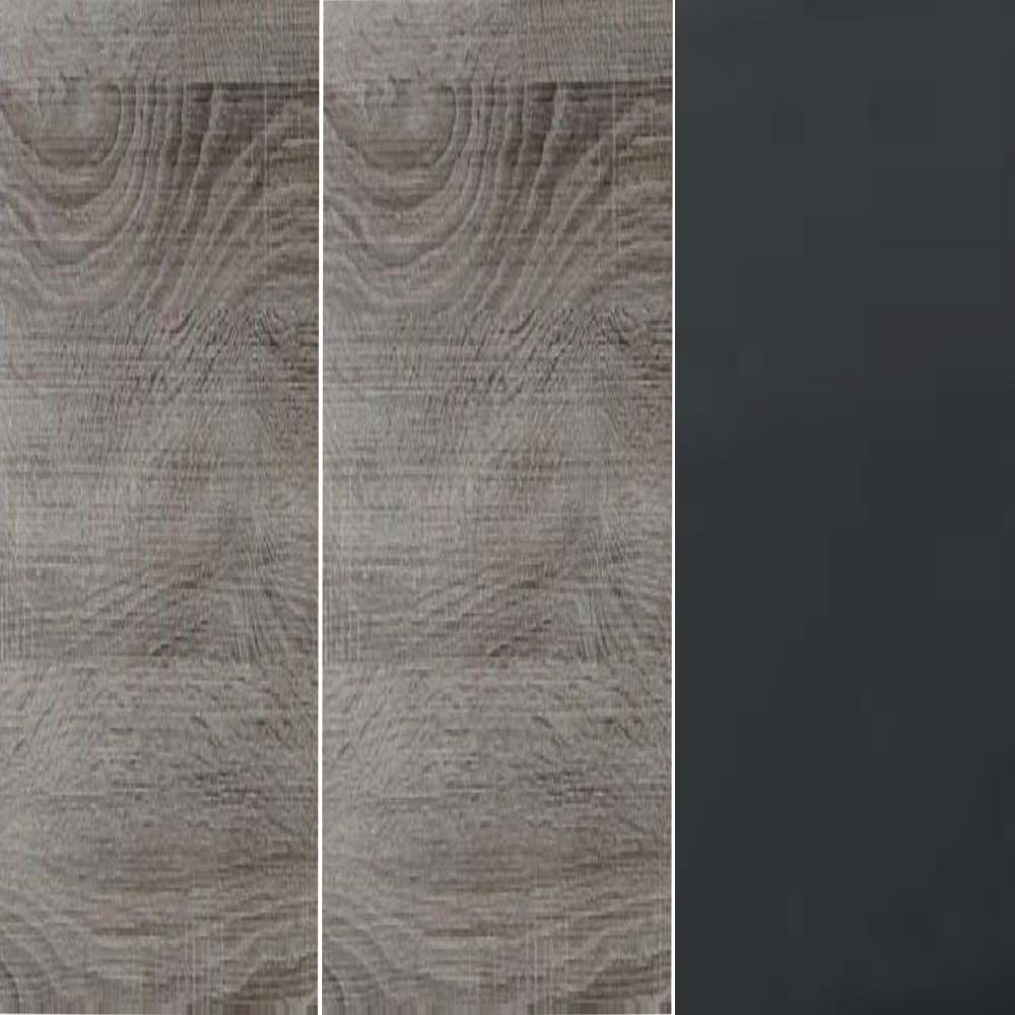 Dark Rustic Carcase and Front with Slate Handle A94