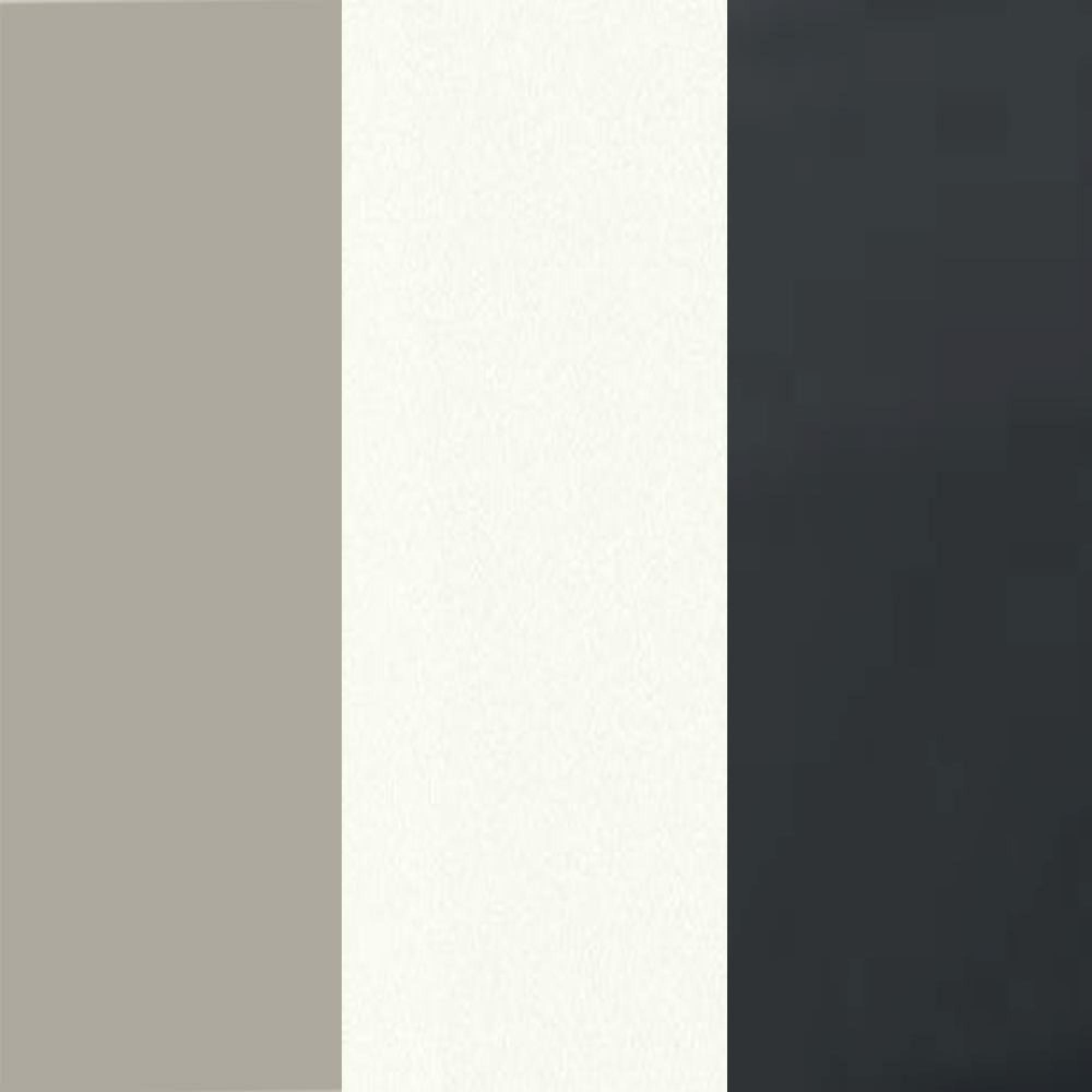 Pebble Grey Carcase and White Front with Slate Handle A96-A92