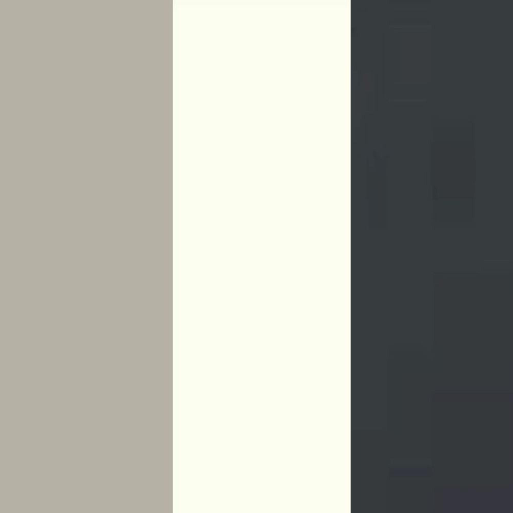 Pebble Grey Carcase and White Glass Top Drawer with Slate Handle 609-600