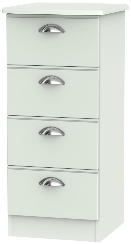 Victoria 4 Drawer Tall Chest - Grey Matt
