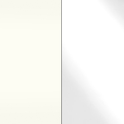 Alpine White Carcase and Front with White Glass Top Drawer 593