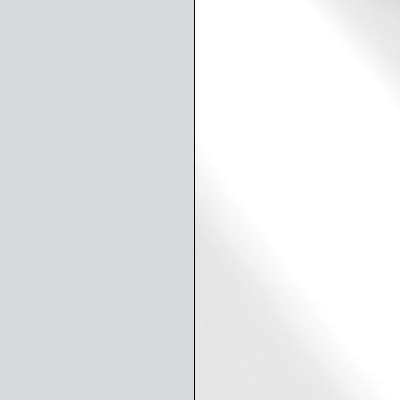 Silver Carcase with White Glass Front 596