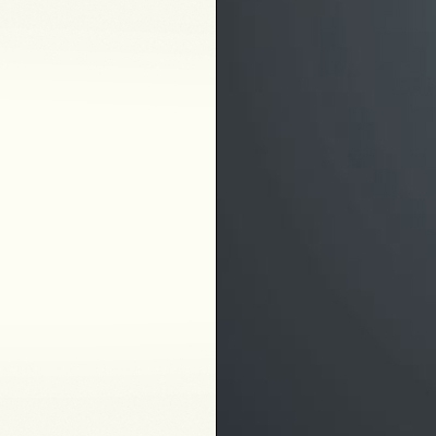 Alpine White Carcase and Dark Grey Glass Top Drawer 593