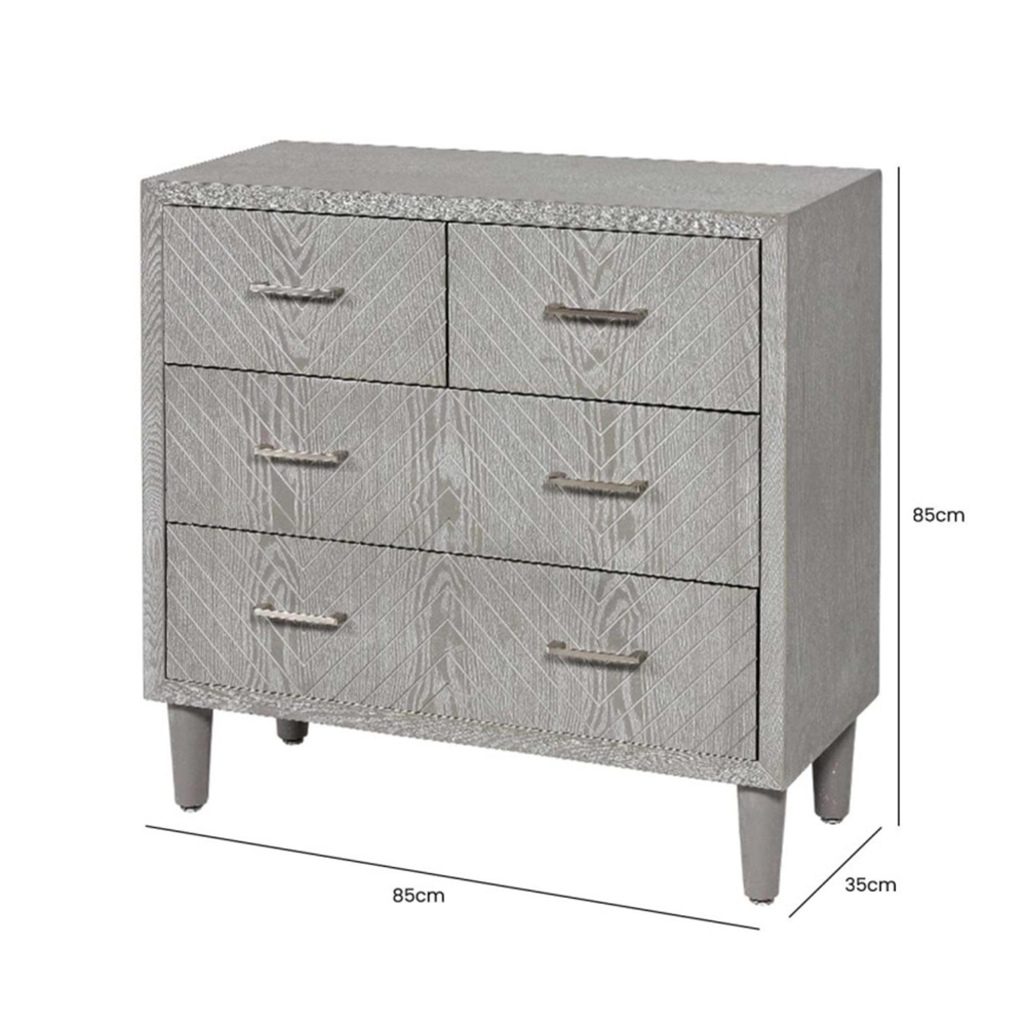 Venus Chest - 2+2 Drawer - Grey