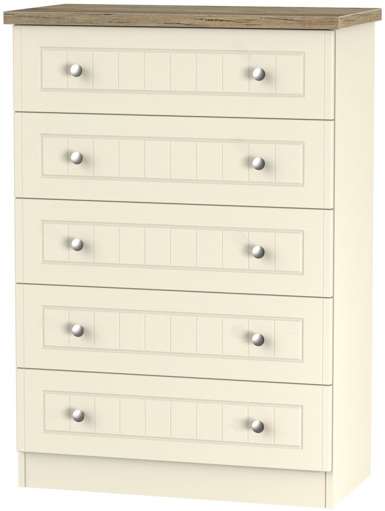 Vienna Cream 5 Drawer Chest