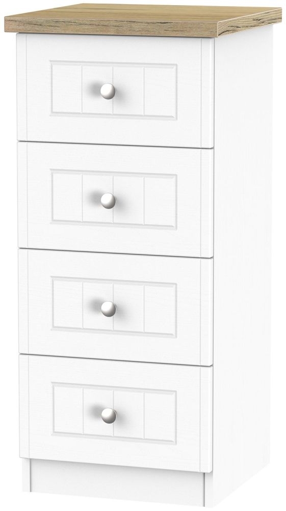 Vienna Porcelain 4 Drawer Narrow Chest
