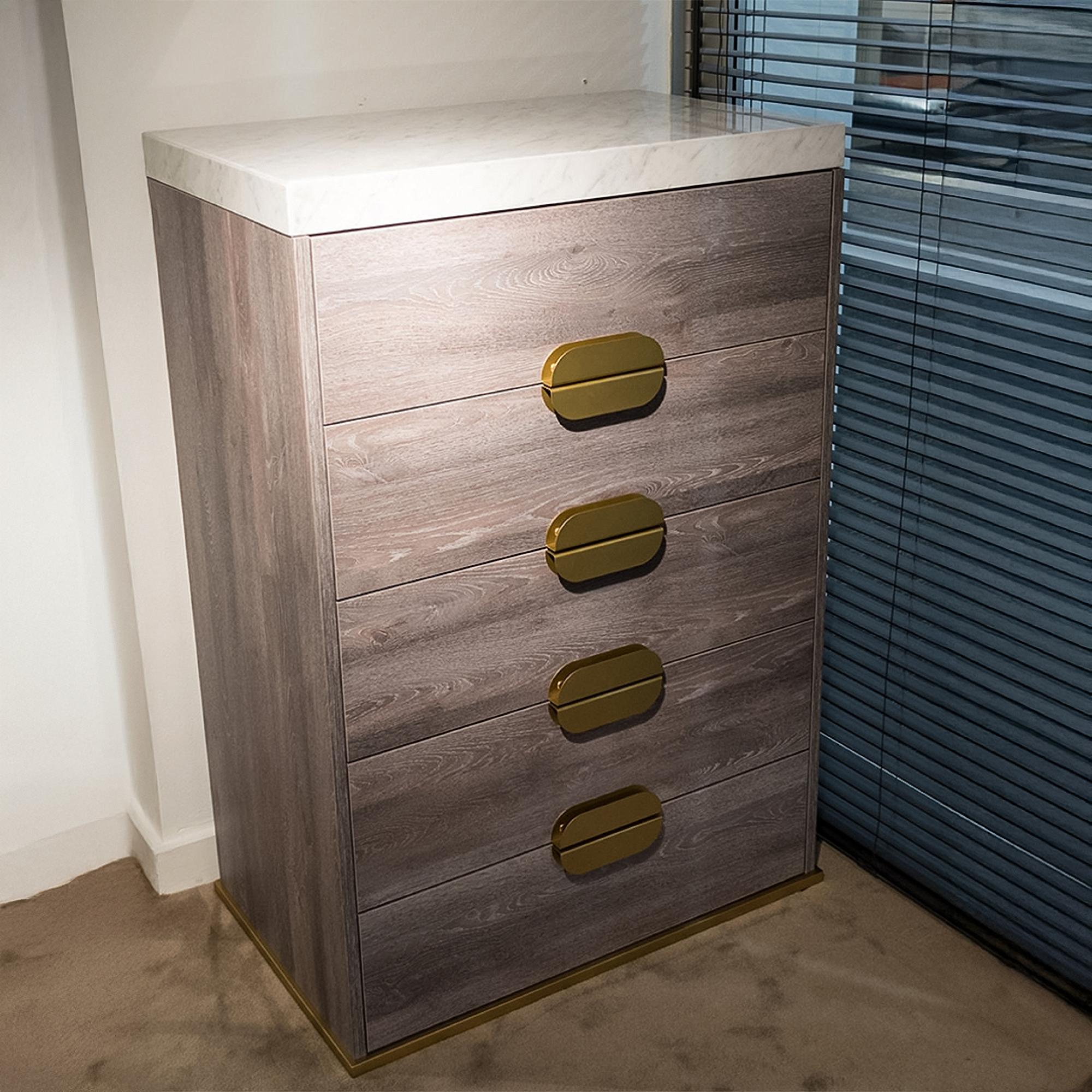 Westin Chest - 5 Drawer - Tall - Marble Top - Variation Available