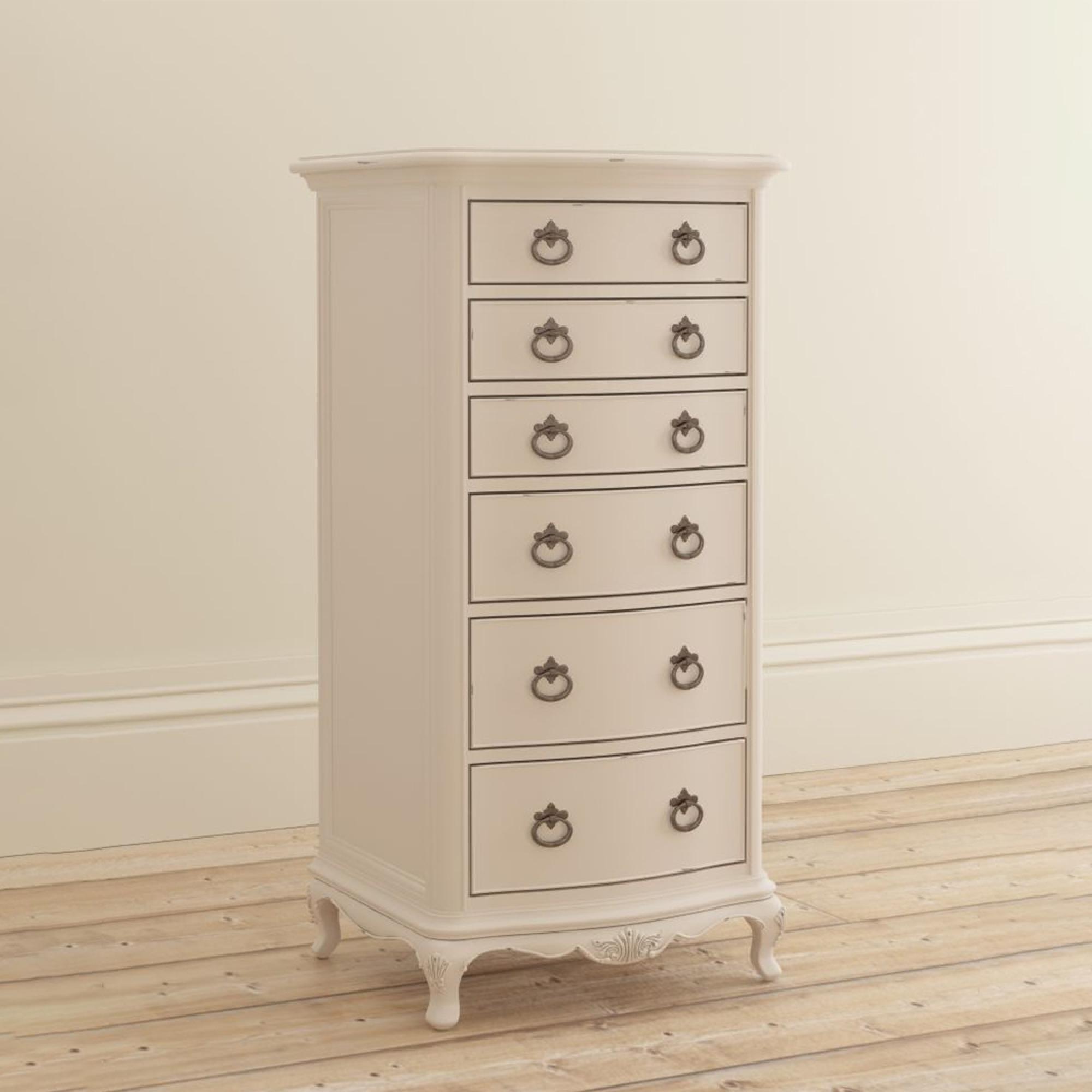 Ivory Tall Chest - 6 Drawer