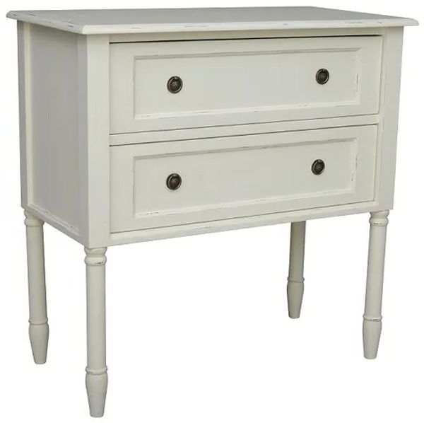 Yaurel French Off White 2 Drawer Chest