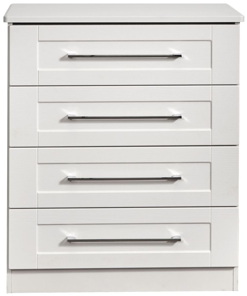 York White 4 Drawer Chest