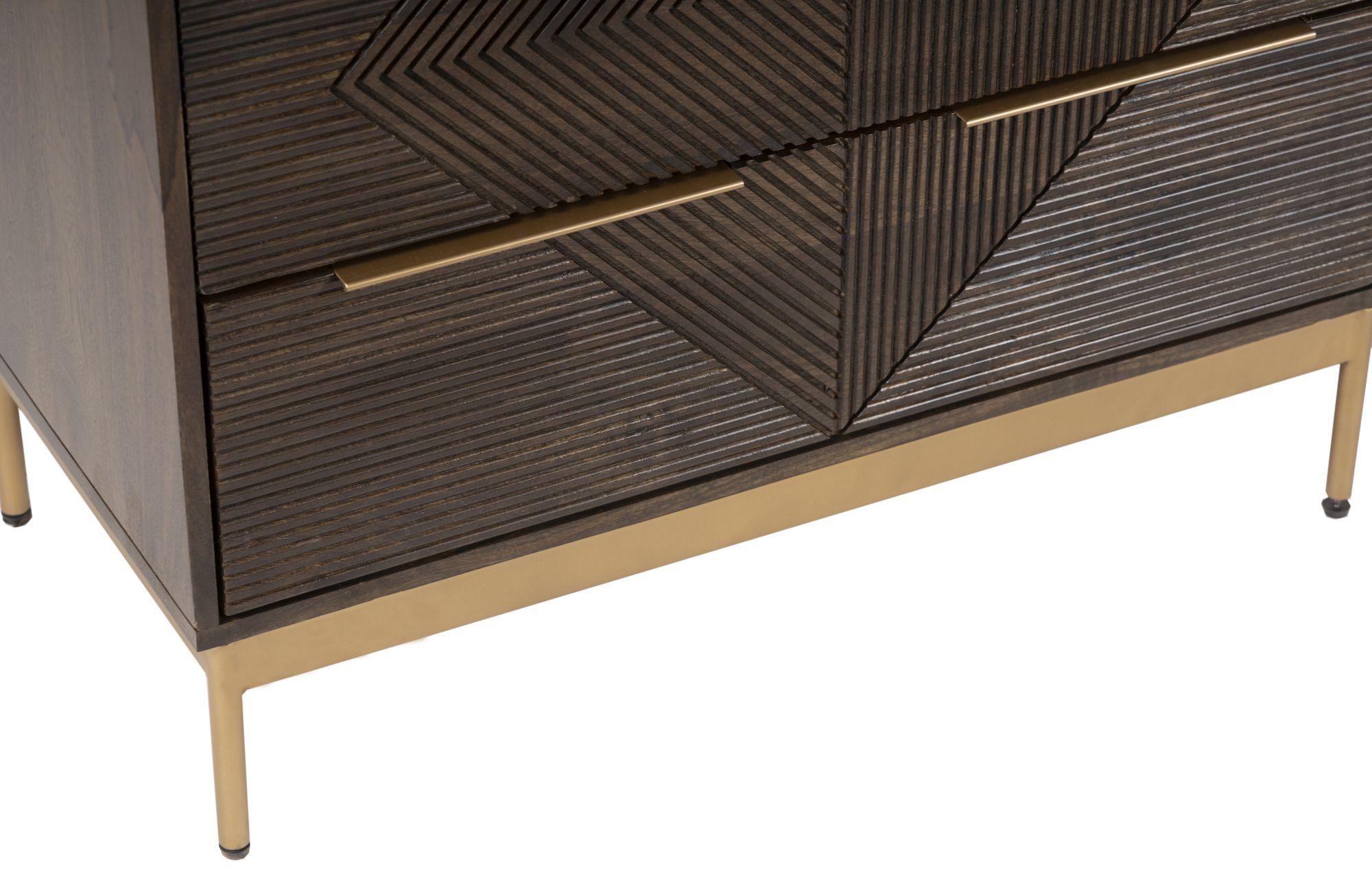 Zaine Walnut 3 Drawer Small Chest