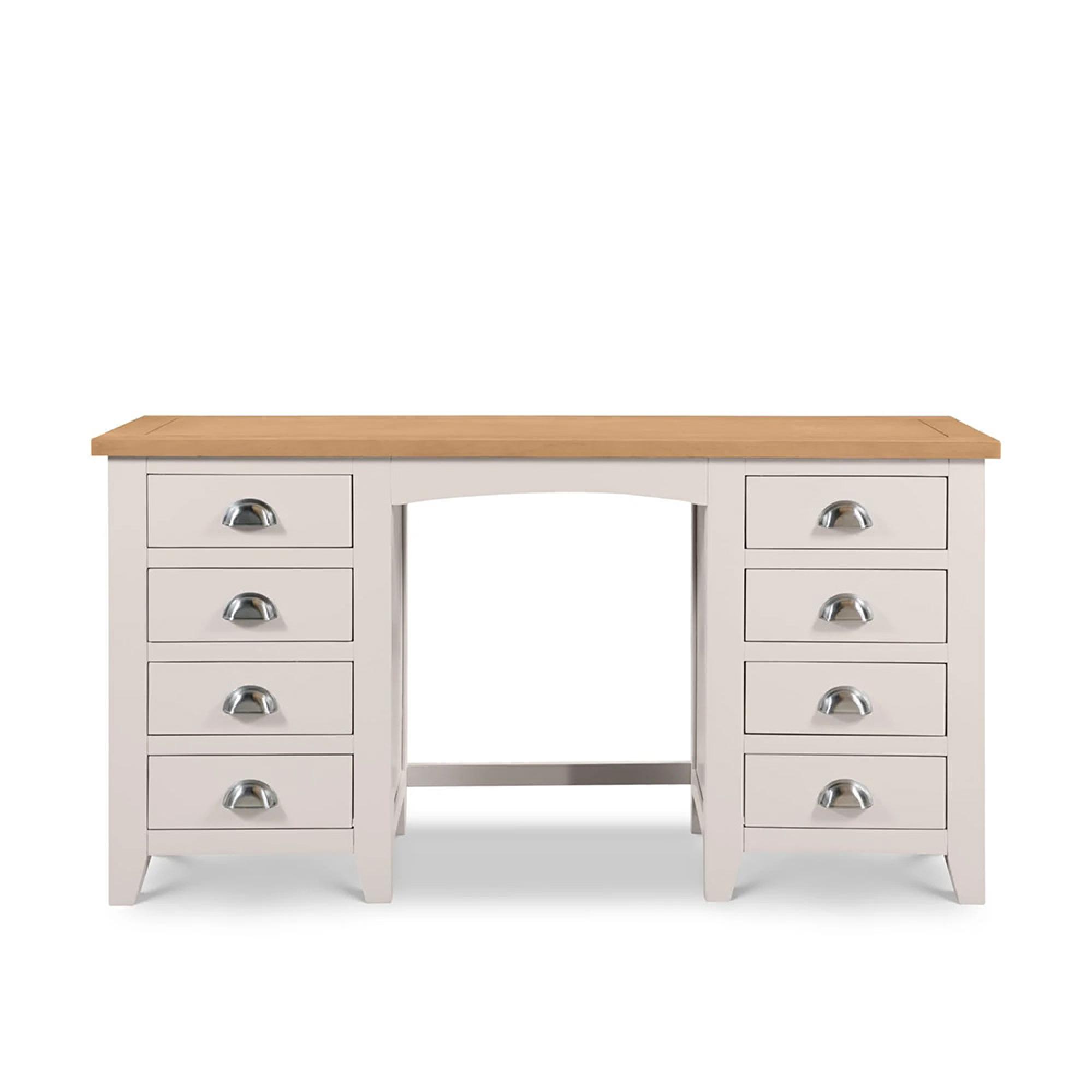 Richmond Dressing Table - 8 Drawer - Double - Grey