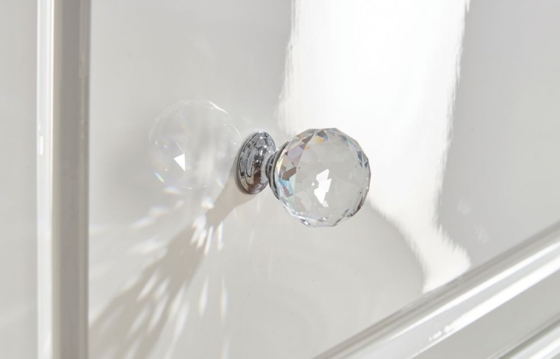 Balmoral Dressing Table - 6 Drawer - Double - White Gloss