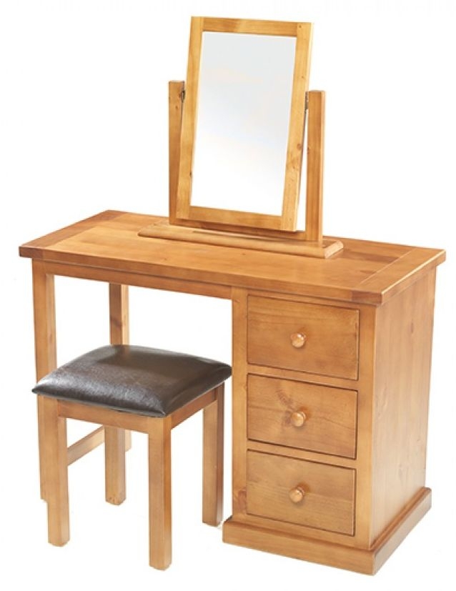 Churchill Waxed Pine Dressing Table Set