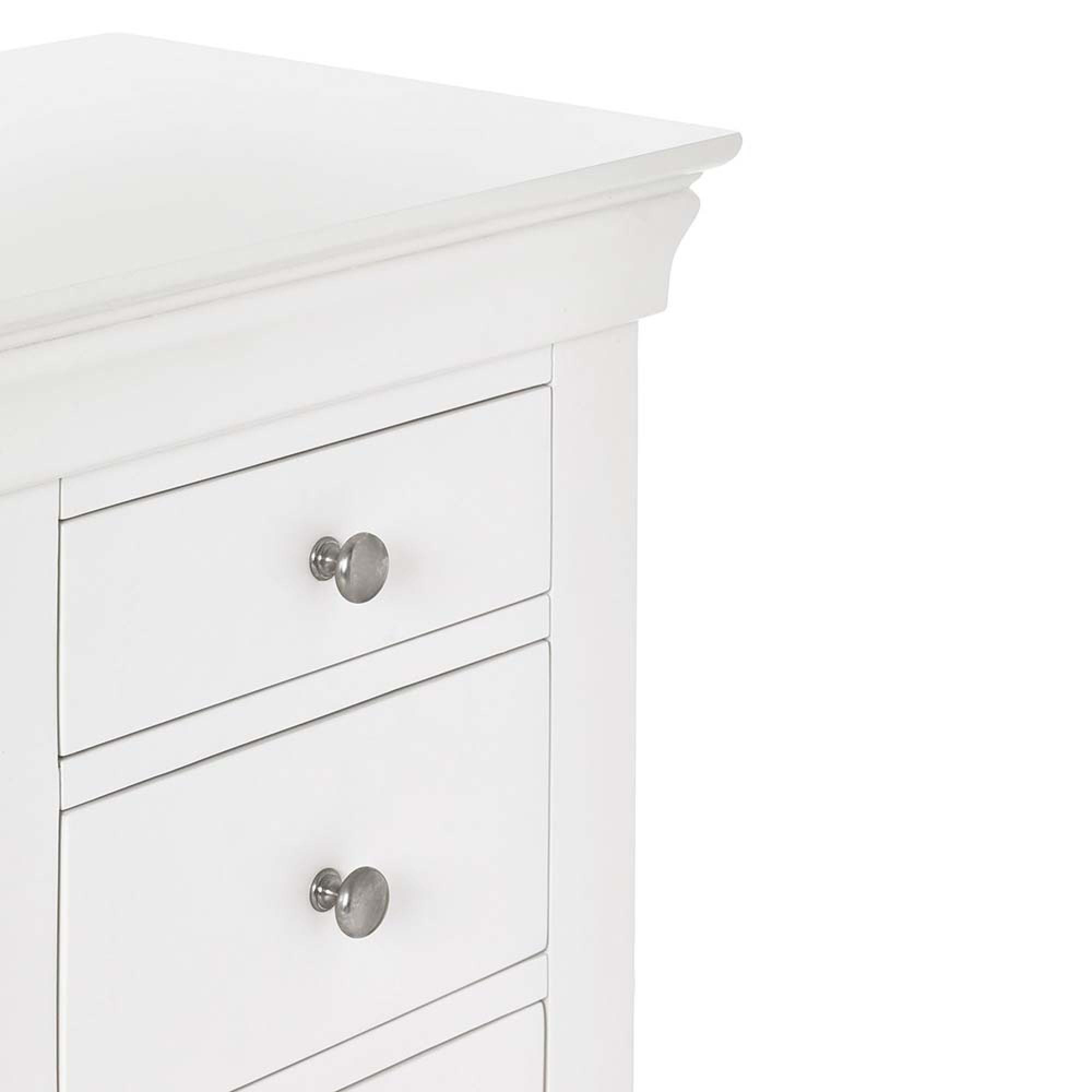 Clermont Double Dressing Table - 6 Drawer - White