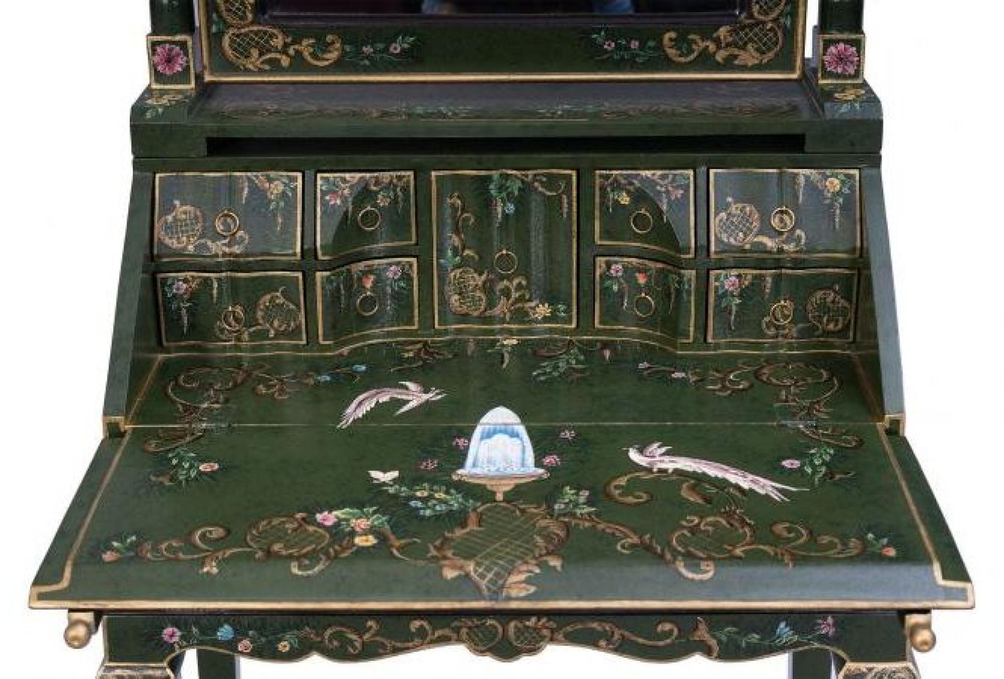 Meerut Green Fountain Design Dressing Table with Mirror