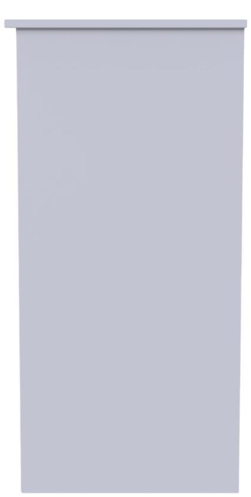 Milan Dressing Table - Single - 3 Drawer - White Gloss