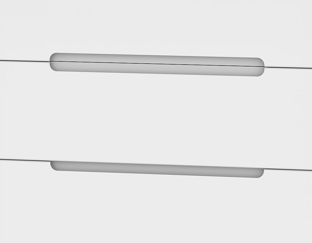 Monaco Dressing Table - Double - 6 Drawer - White Matt and Oak