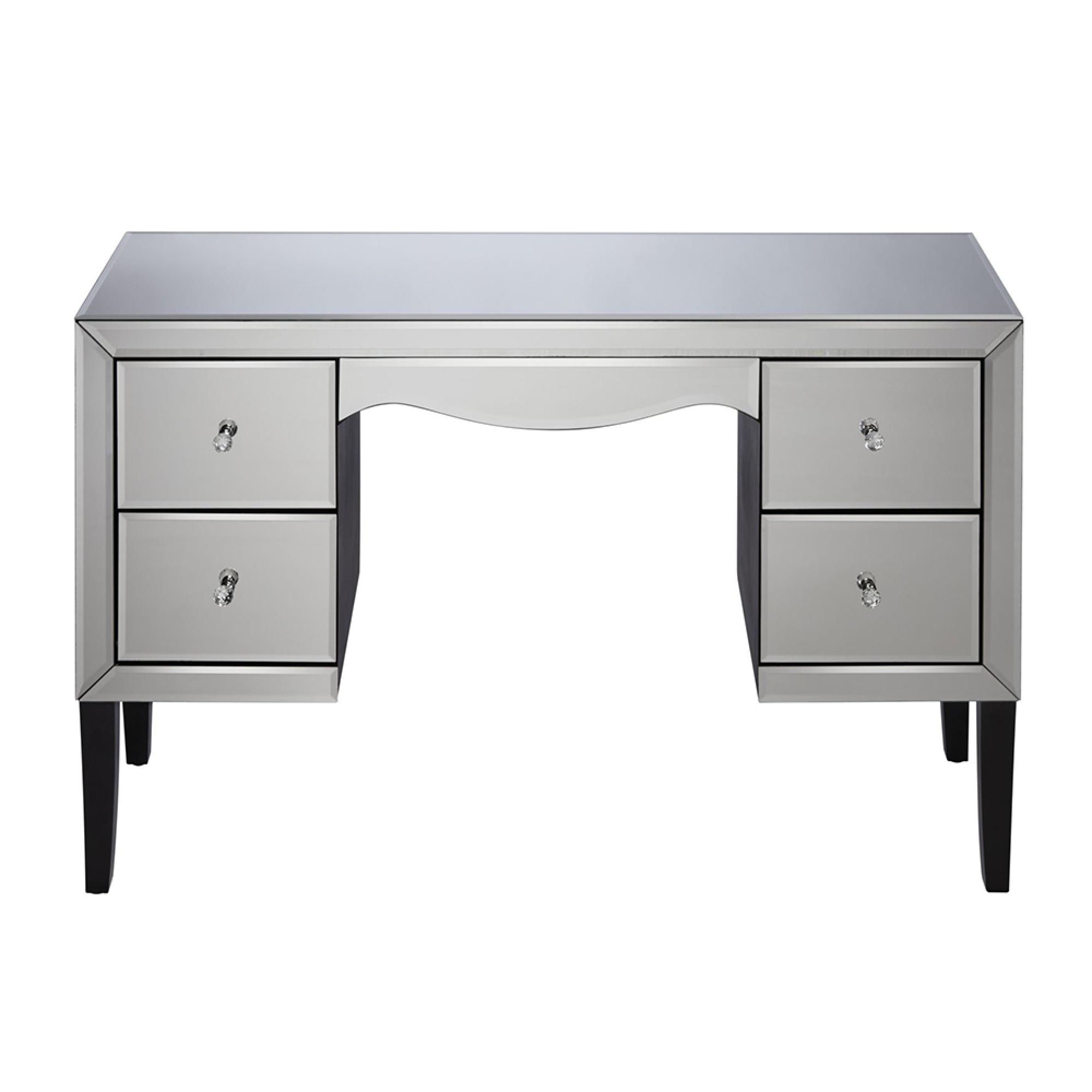 Palermo 4 Drawer Dressing Table - Mirrored