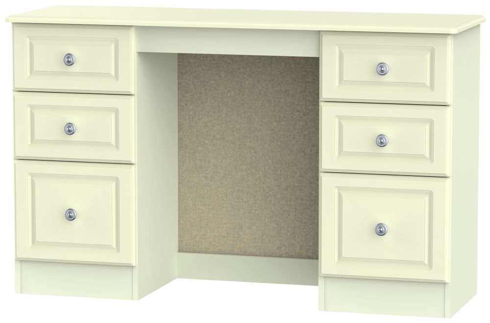 Pembroke Cream 6 Drawer Double Dressing Table