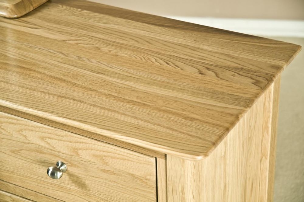 Shaker Oak Single Pedestal Dressing Table