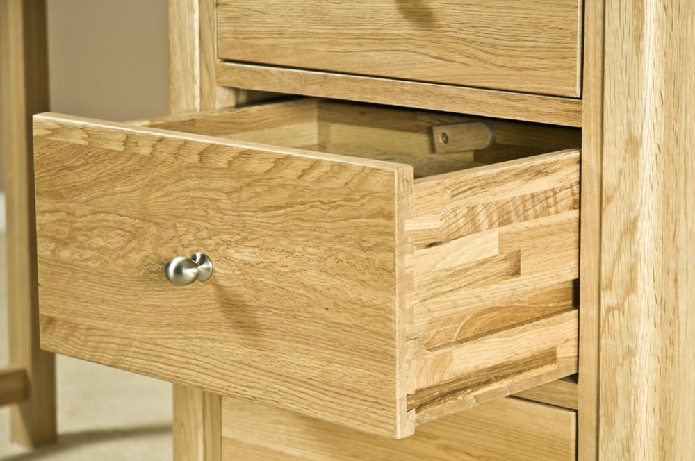 Shaker Oak Single Pedestal Dressing Table