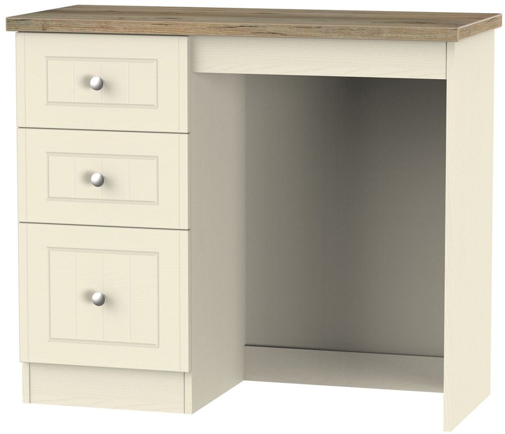Vienna Cream 3 Drawer Single Dressing Table