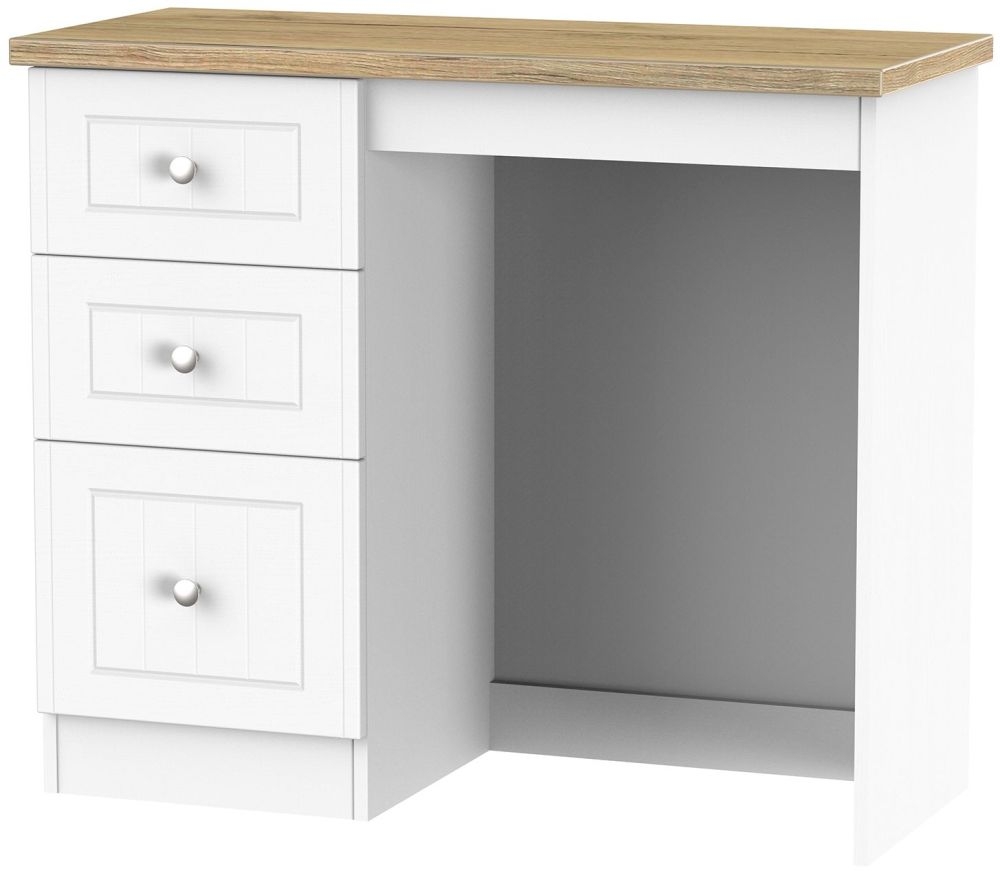 Vienna Porcelain 3 Drawer Single Dressing Table