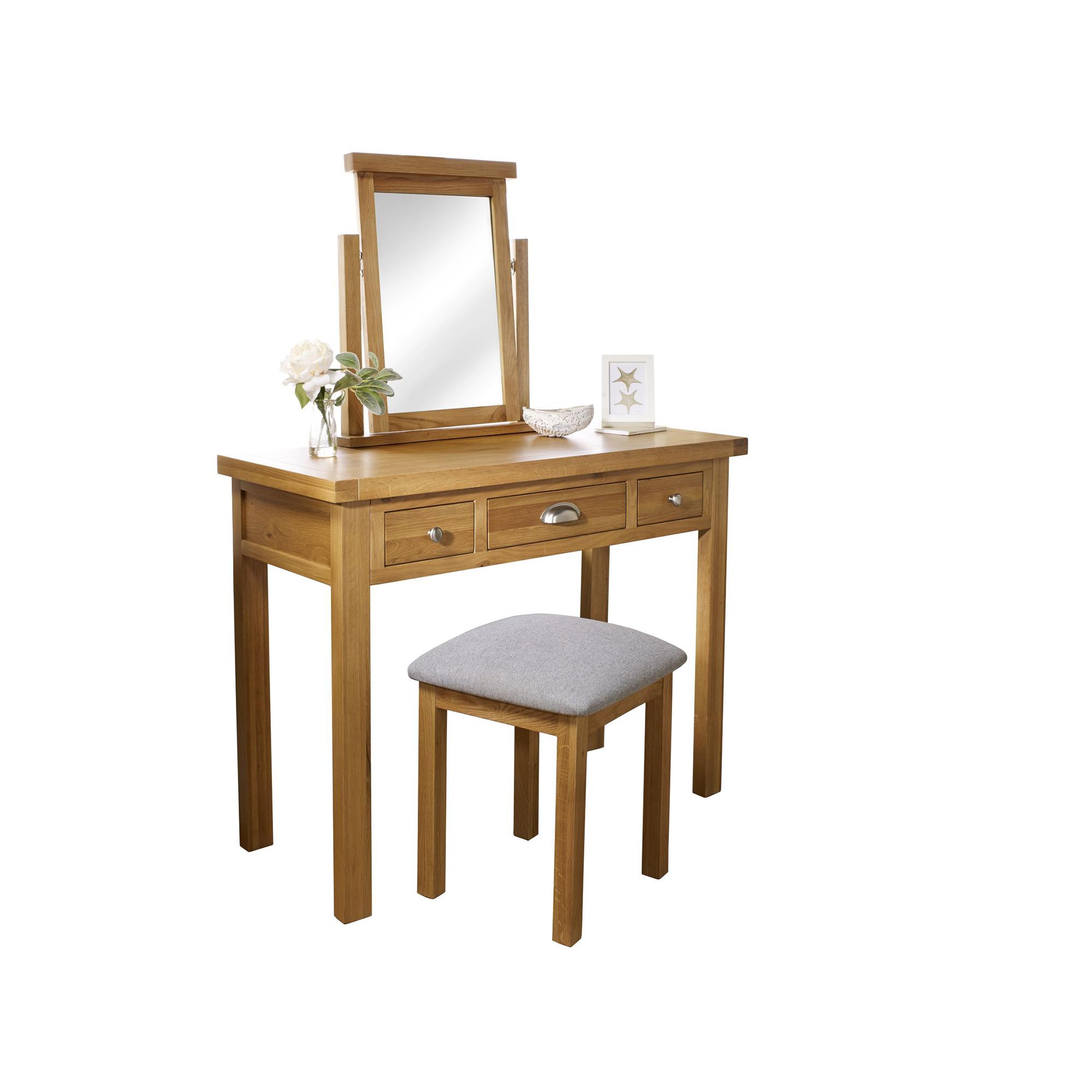 Woburn Dressing Table - 3 Drawer - Rustic Oak
