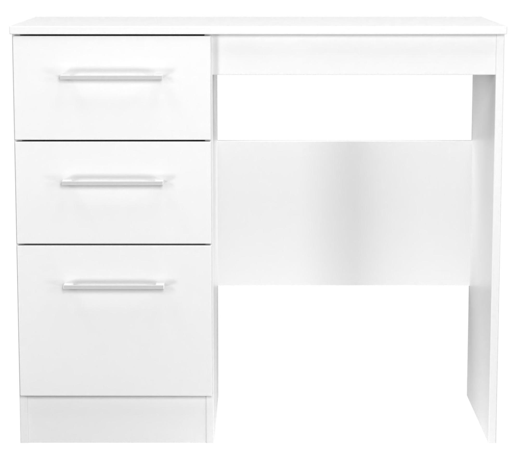 Worcester White 3 Drawer Single Dressing Table