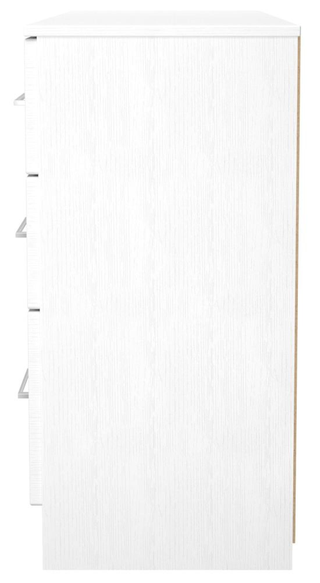 York Dressing Table - 6 Drawer - Double - White