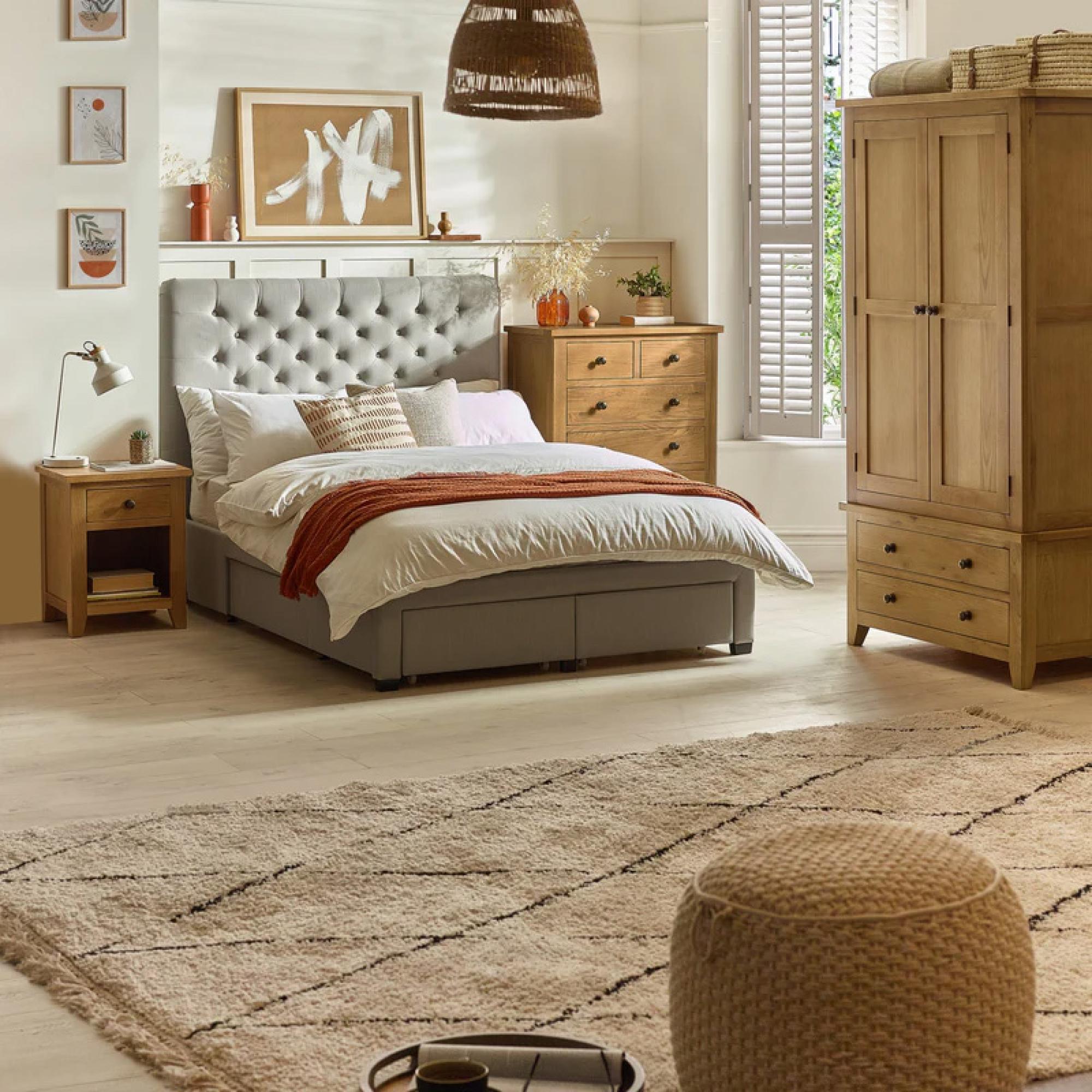 Marlborough Dressing Table - 8 Drawer - Double - Oak